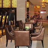 新中式洽谈桌椅售楼处茶楼咖啡厅接待沙发椅欧式简约酒店实木家具
