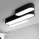 LED长方形办公室吸顶灯艺术创意北欧现代简约阳台餐厅书房卧室灯