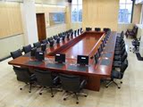 办公家具实木贴皮油漆会议桌大型会议桌会客桌商务开会桌企业定制