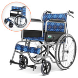 折叠轻便轮椅车老人旅行代步手推车残疾人便携折叠简易轮椅代步车