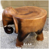 泰国工艺品象凳东南亚风格家居摆件木雕大象凳子儿童凳招财凳