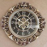 超大豪华欧式复古钟表个性创意静音挂钟圆形简约壁钟装饰客厅时钟