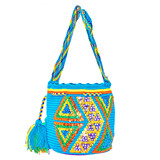 Wayuu进口哥伦比亚纯手工编织时尚潮流小号双股线 手提包顺丰包邮