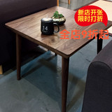 松木原木正方形餐桌实木小方桌简约现代酒吧咖啡桌洽谈饭桌棋牌桌