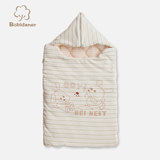 波比丹尔 婴儿抱被式睡袋襁褓男女宝宝两用包被双向拉链新款