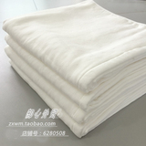 出口日本外贸原单纯棉纱布 婴幼儿童无捻纱 正方形纯白色浴巾包毯