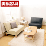 布艺可折叠真皮沙发床1.8小户型宜家日式多功能单双三人书房客厅