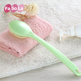 日本Fasola洗澡刷浴刷洗浴搓背刷搓澡刷搓背洗澡刷软毛沐浴刷长柄