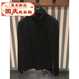 【专柜正品】GXG男装2016新款秋装黑色休闲高领长袖T恤63134440