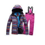 2014冬户外滑雪服套装女款 防风防水透气保暖滑雪衣单板双板登山