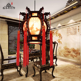 锦城现代中式吊灯宫廷灯仿古吊灯实木古典灯茶楼餐厅灯具
