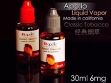 【原装正品】美国进口现货Apollo 阿波罗烟油手工制作烟草口味