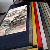 3尺4尺卷轴丝绸画送老外事文化礼品物书字画定做中国风山水挂画