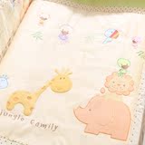 宝床品床围被子床单床笠布料九件套定制 婴儿床品套件纯棉订做 宝