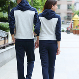 P7S206春季韩版学生女士修身薄款卫衣长袖运动休闲三件套装
