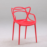 宜家简约美甲靠背椅子现代创意家用餐椅塑料会议办公成人加厚凳子