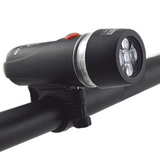 自行车前灯 带灯架警示灯 骑行装备配件 5LED闪灯夜间便携手电筒