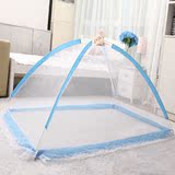 宝宝婴儿童床蚊帐防蚊罩可折叠免安装无底带支架落地可收纳便携式