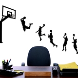 定制墙贴纸灌篮高手体育篮球运动教室沙发背景墙壁装饰贴画大型可