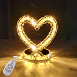 创意心形台灯心卧室床头灯可调光结婚礼品婚庆台遥控台灯床头灯