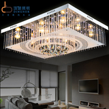 创意个性LED水晶灯 浪漫客厅卧室餐厅过道长方形吸顶灯正方形灯具