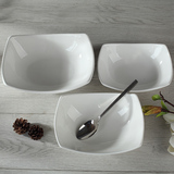 创意纯白色陶瓷碗意面碗西式碗餐具水果沙拉碗大汤碗深碗个性碗