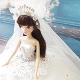 可爱女孩公主玩偶正品可儿婚纱芭比娃娃玩具套装六一儿童节礼物
