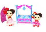 芭比娃娃甜甜屋梦幻小床全网最低配件小芭比凯莉儿童生日礼物玩具