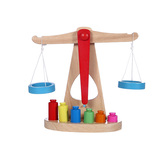 木制天平秤蒙氏教具木质儿童益智1-3岁宝宝早教玩具称重平衡游戏