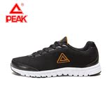 Peak正品运动生活系列透气男子网面系带新款车缝线防滑男士跑步鞋