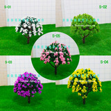 模型树 塑料模型花树 建筑模型 沙盘制作材料 场景道具 DIY小树