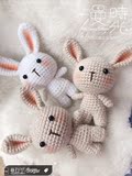 【定制展示】手工毛线DIY 复活节兔子 钩针玩偶挂饰 毛线编织