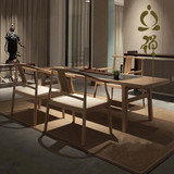 新中式茶桌椅组合仿古中式泡茶桌实木茶艺桌功夫茶几简约茶台家具