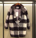 韩国代购2015早春修身中长款长袖呢子大衣韩版时尚气质毛呢外套女