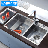 极有家发现德国LABRAZE304不锈钢水槽双槽 厨房水盆双盆洗菜盆
