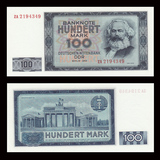 【特价】全新UNC 民主德国(东德)100马克 外国纸币 1964年 P-26