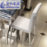 蓝氏 欧式简约现代不锈钢新古典休闲时尚家用酒店餐椅
