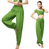 新款瑜珈裤莫代尔瑜伽灯笼裤舞蹈练功裤女款广场舞灯笼裤健身裤