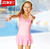 专柜正品 zoke洲克女童连体泳衣 裙式泳衣  新款 115504503