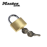 玛斯特锁具MasterLock黄铜迷你挂锁安全防锈门锁行李箱背包防盗锁