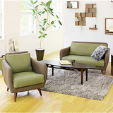 北欧小户型布艺沙发组合日式单双人沙发 咖啡厅卧室书房休闲沙发