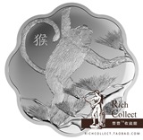 加拿大2016年梅花形生肖猴精制银币 大圣归来