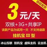 挂机宝VPS 日付 3G香港美国服务器租用挂yyqqqt 自动发货