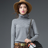 2015冬季新款加厚高领毛衣女装套头羊绒衫纯色修身羊毛针织打底衫