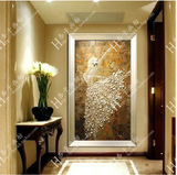 别墅酒店客厅玄关过道壁画现代欧式装饰画竖版手绘抽象芭蕾舞油画