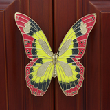 现代简约对开彩色蝴蝶橱柜家具拉手衣柜柜门把手双孔96孔距拉手