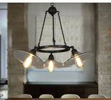 【澳琪灯饰】现代美式吊灯铁艺复古飞碟工业个性创意客厅餐厅灯具