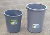 大号无盖圆形垃圾桶批发/户外熟胶环卫塑料工业桶40L60升80L110L
