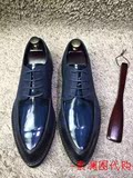 【索澜图】香港正品代购prada普拉达雕花男鞋布洛克商务休闲皮鞋