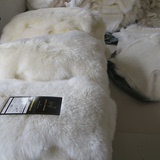 澳洲纯羊毛沙发垫定做欧式真皮沙发坐垫冬飘窗台垫整张羊皮毛一体